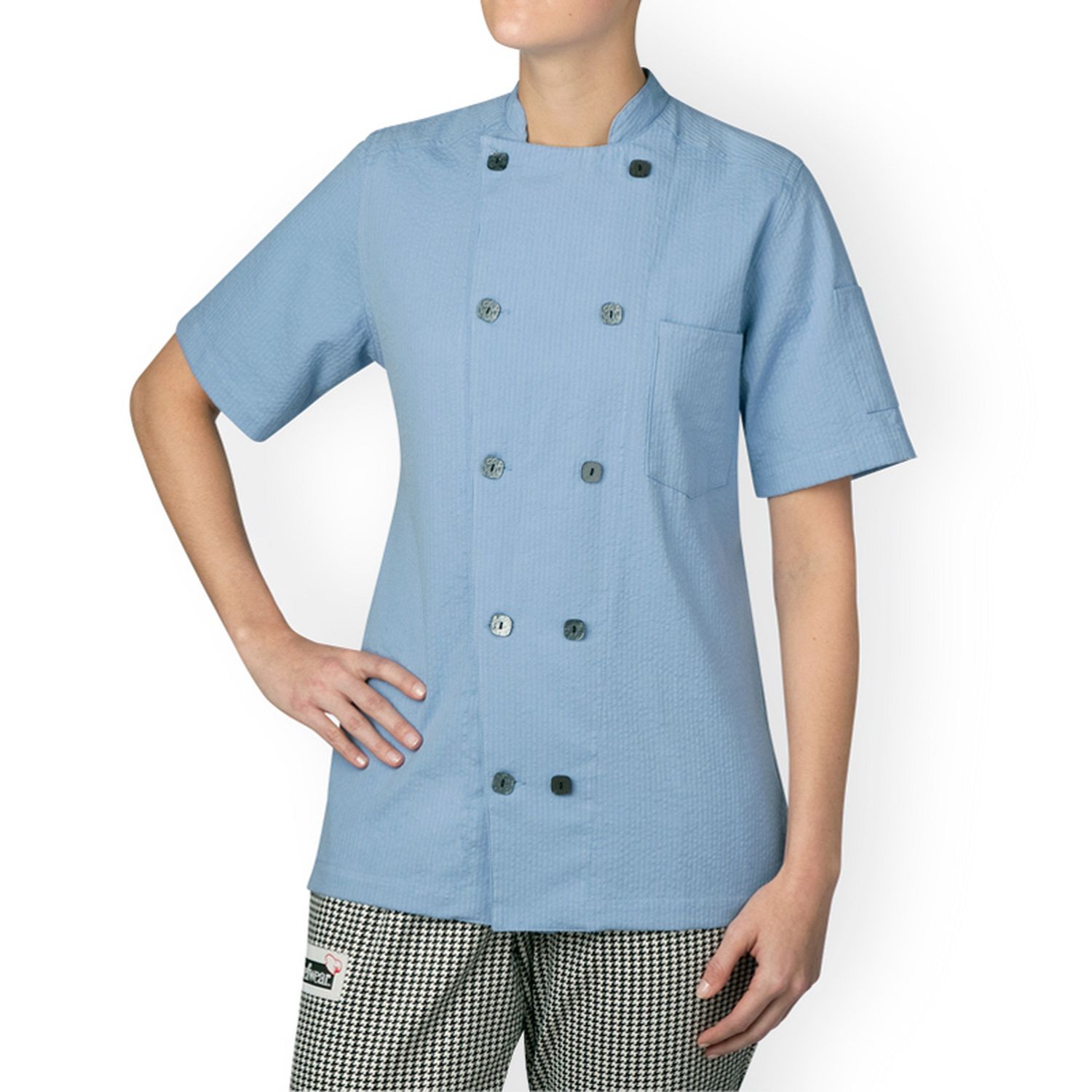 -Women's Five Star Seersucker Chef Jacket (5035) | Chefwear