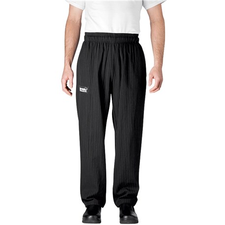 XL Tall Faithful Black Check Chef Trousers 