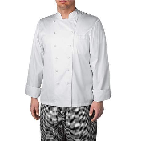 Unisex Slim Long Sleeve Royal Cotton Executive Chef Coats (CW4100)
