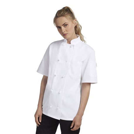Unisex Short Sleeve Essential Cloth Knot Chef Coats (CW4450)