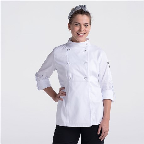 Women's Classic Long Sleeve Designer Cotton Chef Coat (CW4463)