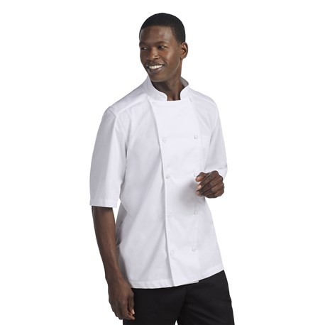 Mens Lightweight Chef Coat Zipper Breathable Mesh Chef Jacket 
