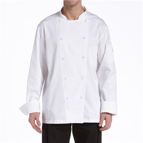 Unisex Classic Long Sleeve Vented Lightweight Chef Coat (CW5662)