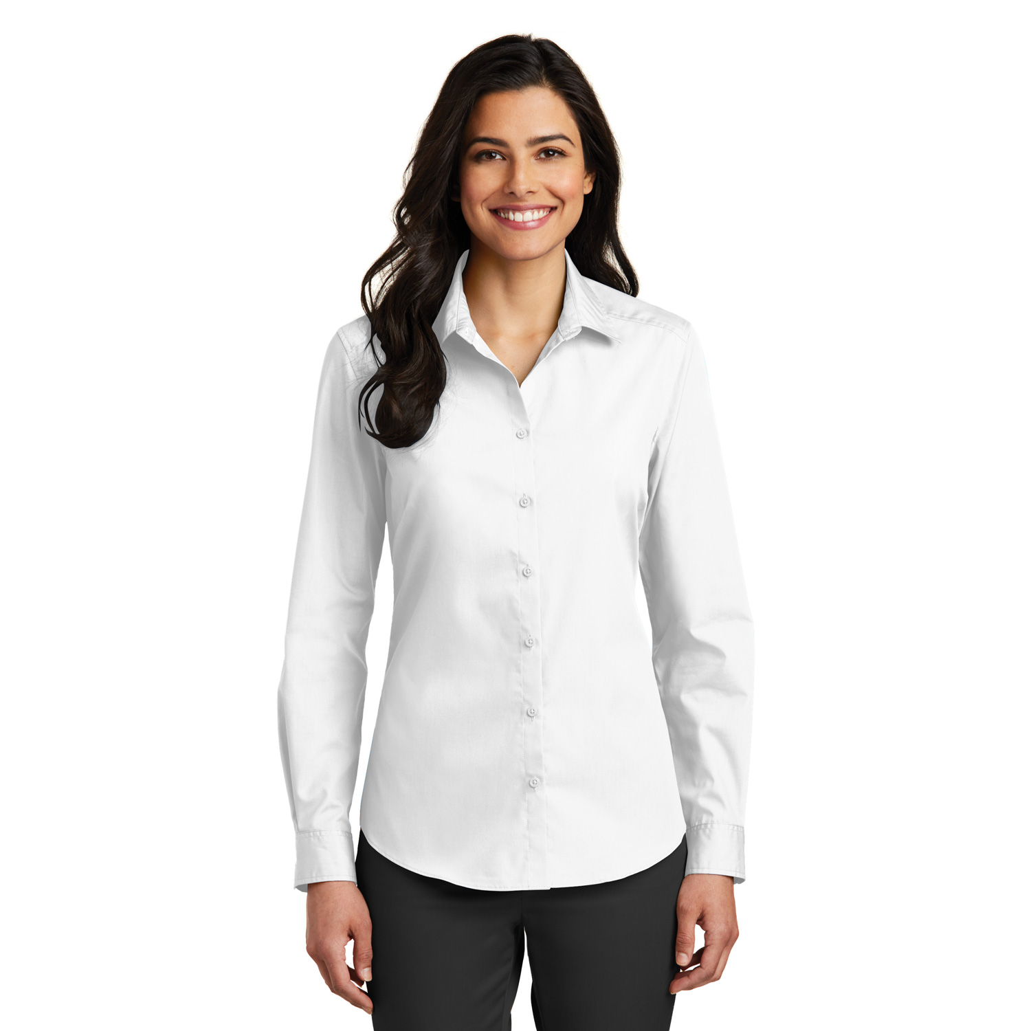 Scalpers Button Down Long Sleeve Shirt White