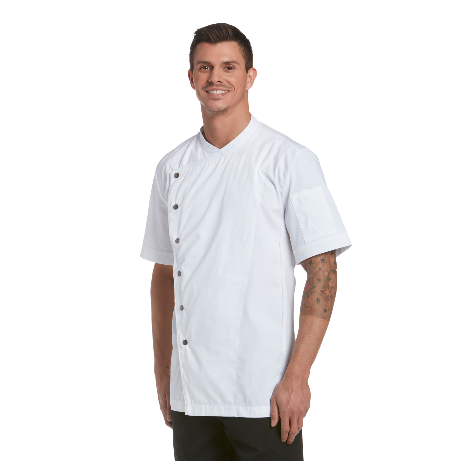 Snap Front Chef Jacket (CW4315)