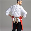 Chefwear Red Bib Apron for Chefs and Cooks, Chef Wear Style CW1692 04