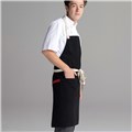 Chefwear Black Bib Apron for Chefs and Cooks, Chef Wear Style CW1692 02