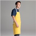 Chefwear 2 Pocket 100% Cotton Yellow Bib Chef Apron, Chef Wear Style CW1693 02