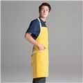 Chefwear 2 Pocket 100% Cotton Yellow Bib Chef Apron, Chef Wear Style CW1693 03
