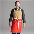 Chefwear&#32;2&#32;Pocket&#32;100&#37;&#32;Cotton&#32;Two&#32;Color&#32;Yellow&#32;and&#32;Red&#32;Bib&#32;&#32;Apron&#32;for&#32;Chefs,&#32;Cooks,&#32;Waiters&#32;and&#32;Servers.&#32;Chef&#32;Wear&#32;Style&#32;CW1694