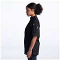 CW4465-CW30-03_Chefwear-Women-Short-Sleeve-Plastic-Button-Chef-Jacket_Black