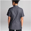 Chefwear&#32;Women&#39;s&#32;Denim&#32;Short&#32;Sleeve&#32;Kitchen&#32;Shirt&#32;for&#32;Chefs&#32;and&#32;Cooks.&#32;Chef&#32;Wear&#32;Style&#32;CW4955&#32;02