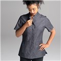 Chefwear&#32;Women&#39;s&#32;Denim&#32;Short&#32;Sleeve&#32;Kitchen&#32;Shirt&#32;for&#32;Chefs&#32;and&#32;Cooks.&#32;Chef&#32;Wear&#32;Style&#32;CW4955&#32;03