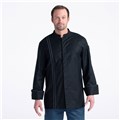 Stretch Teflon Chef Jacket (CW5635) - Color Black - Chef Coat