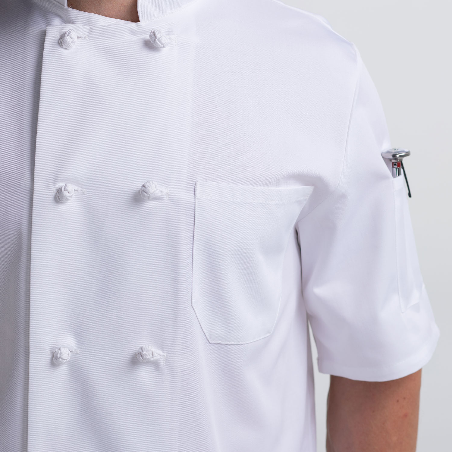 Short Sleeve Primary Cloth Knot Button Jacket (4450) | Chefwear