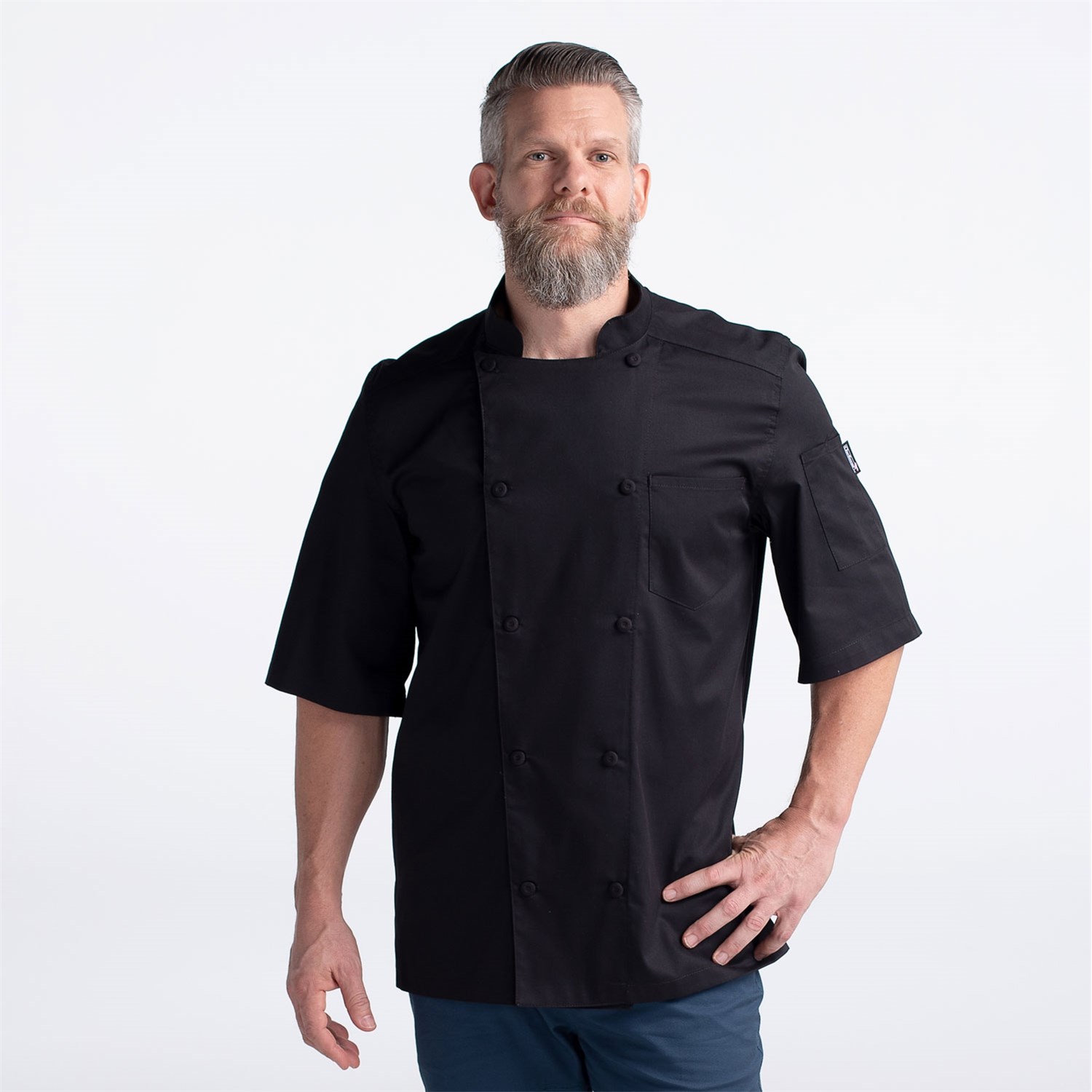 BOUPIUN Summer Chef Coat Unisex Chefwear Short Sleeve Cool Chef Jacket Uniform Kitchen Restaurant 