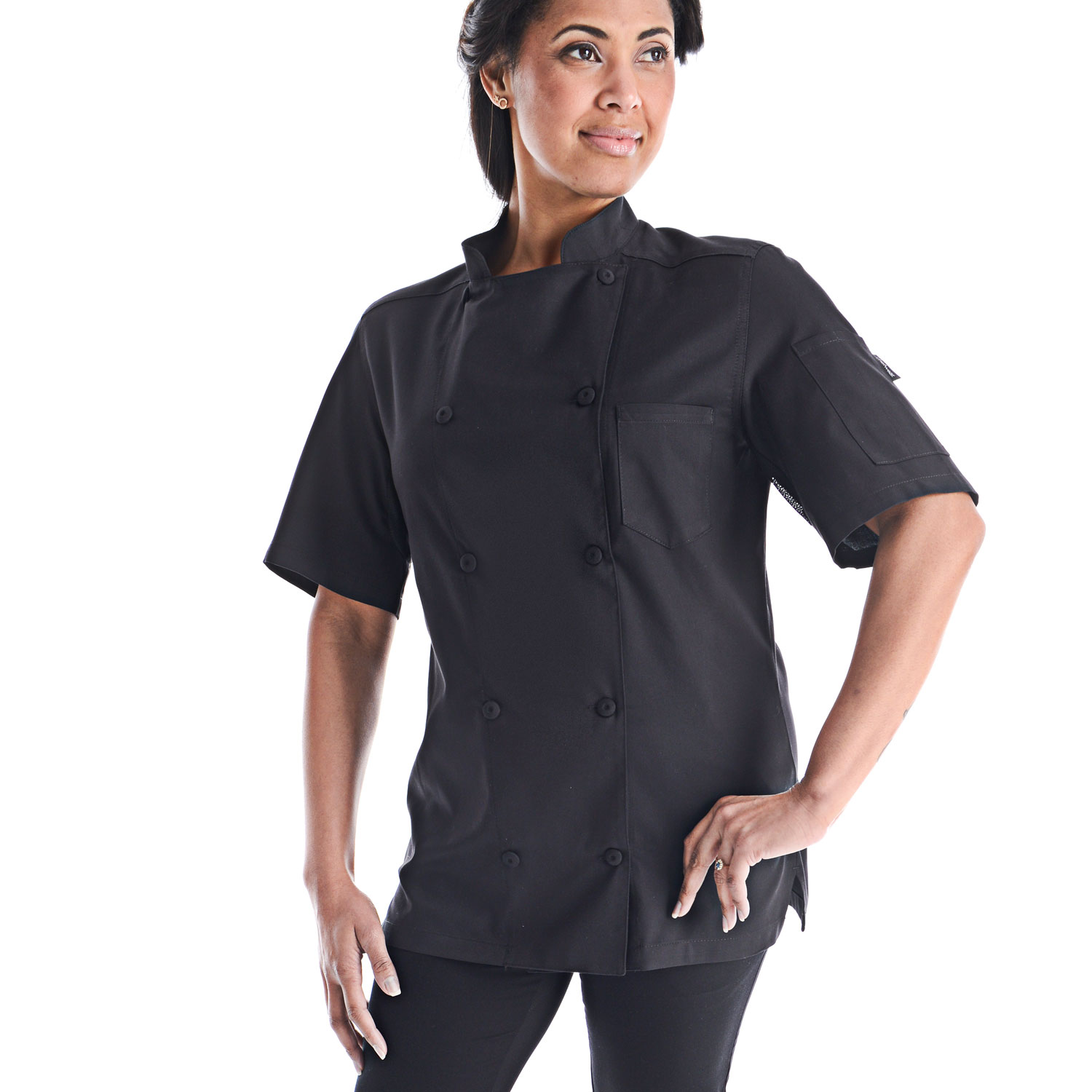Women's Classic Short Sleeve Vented Lightweight Chef Coat (CW5666 ...