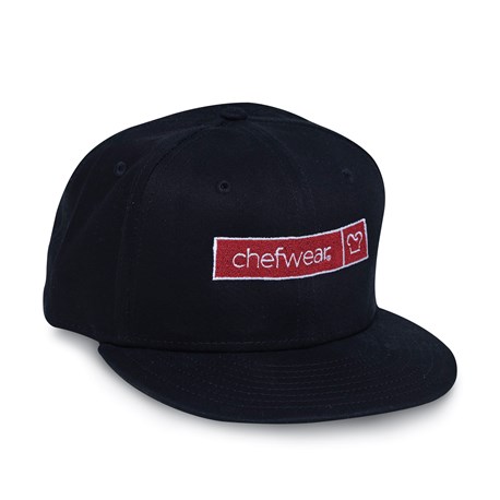 Flat Bill Snapback Chefwear Logo Cap (CW1485) | Chefwear