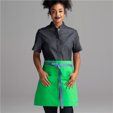 Chefwear Dark Army Green Waist &#40;Half&#41; Apron for Servers and Waiters, Chef Wear Style CW1691