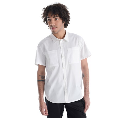 Unisex Modern Essential Short Sleeve Camp Shirt (CW4325)