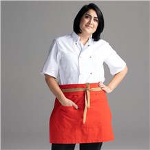 Chefwear Red Waist (Half) Apron for Servers and Waiters, Chef Wear Style CW1691